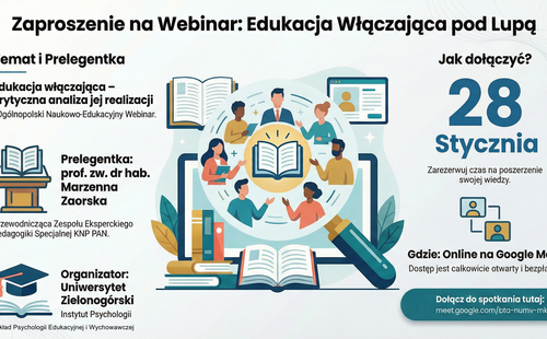 ZAPROSZENIE NA I OGÓLNOPOLSKI NAUKOWO-EDUKACYJNY WEBINAR
